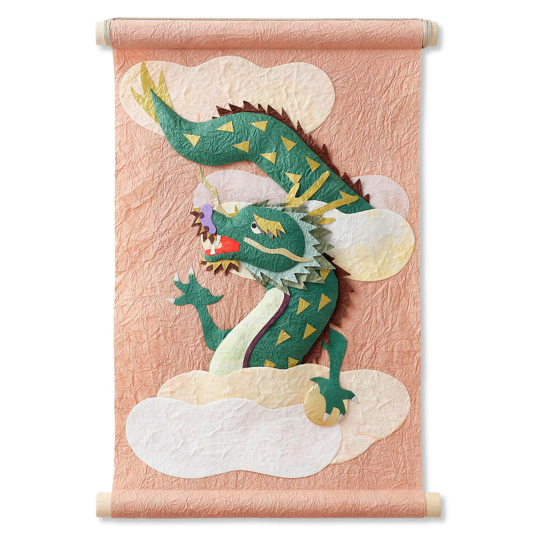 Seasonal hanging scroll (Dragon and Auspicious clouds)