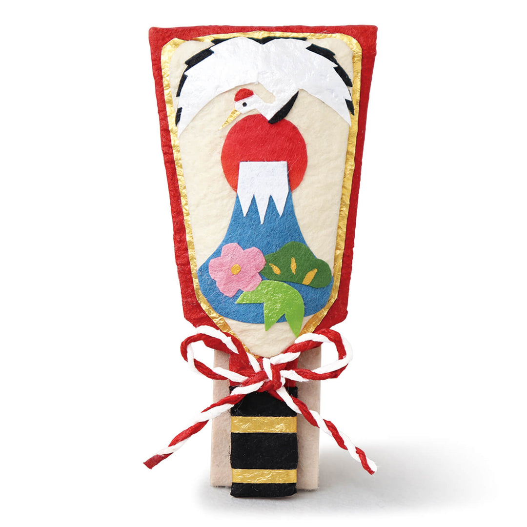 Miniture ornament (Kazari-hagoita, Hatsu-hinode)