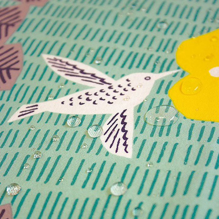 Furoshiki - Kata Kata Musubi, Water-repellent, Hummingbird (Large, 100cm)