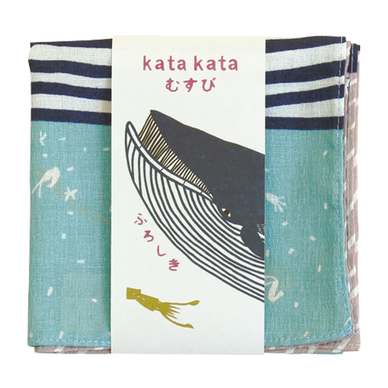 Furoshiki (kata kata musubi, Whale (S))