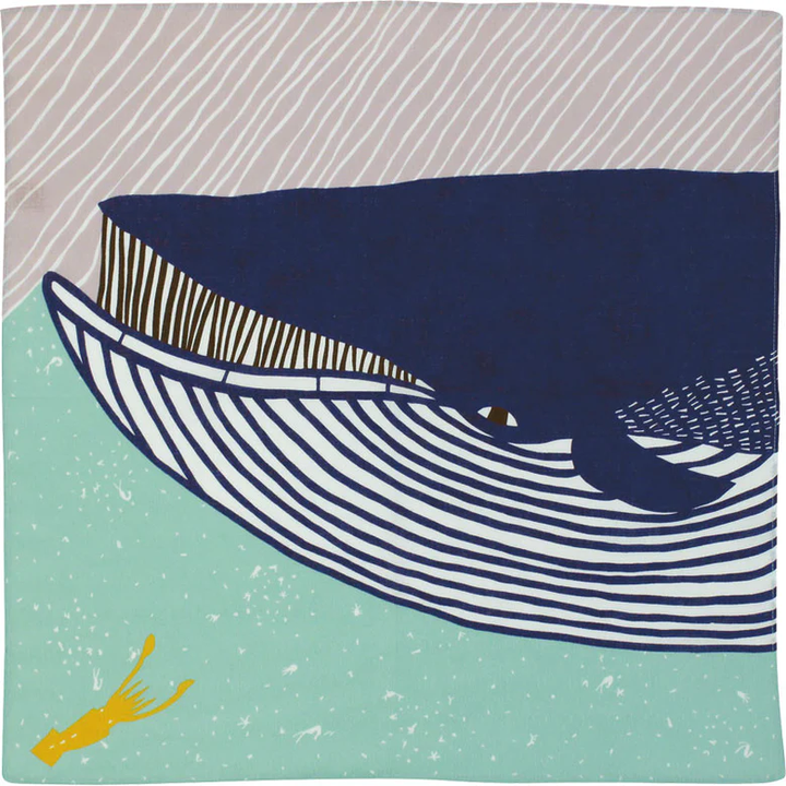 Furoshiki (kata kata musubi, Whale (S))