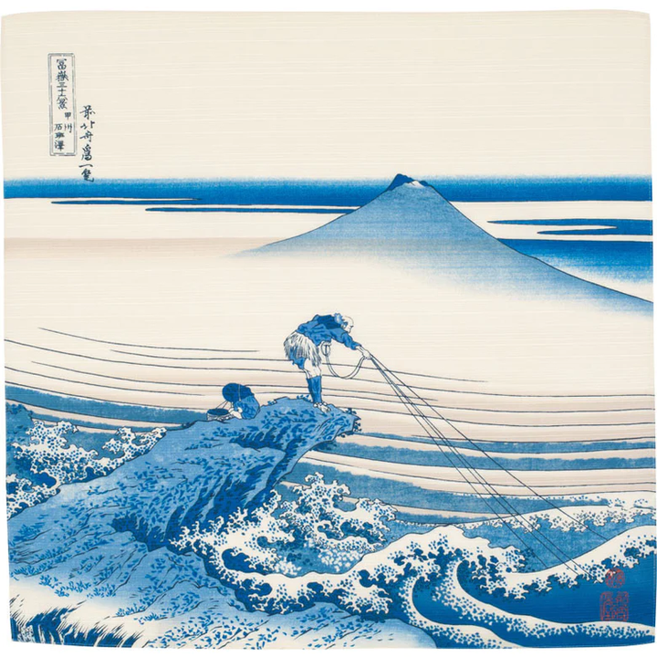 Furoshiki (Ukiyo-e, Kajikazawa in Kai Province (S))