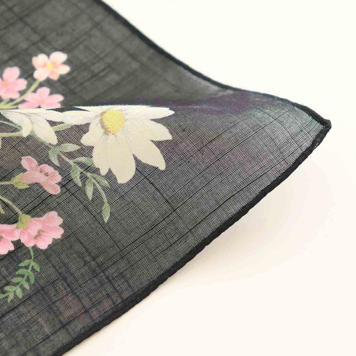 Large Handkerchief (Antique Flower, Black) – CLASSICS the Small Luxury