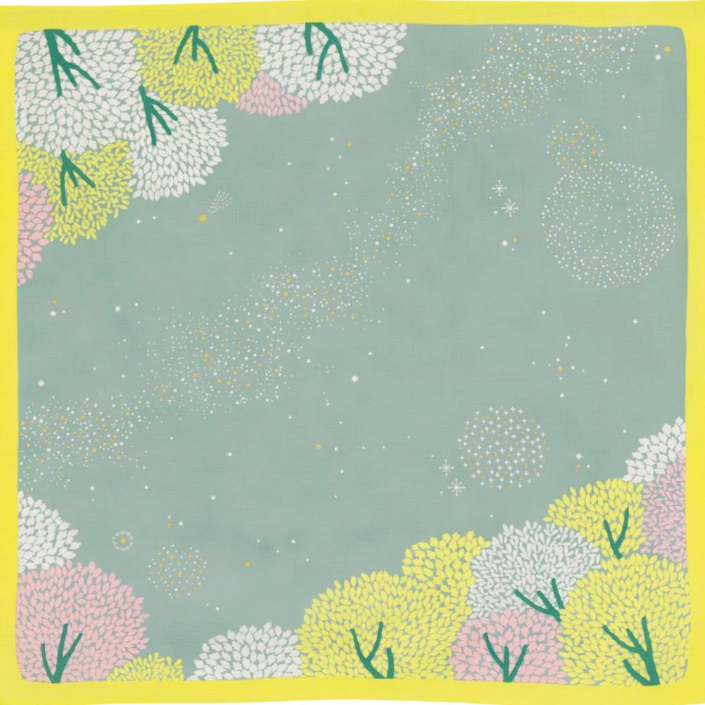Furoshiki – Hime Musubi, Star Forest (Medium, 70cm)