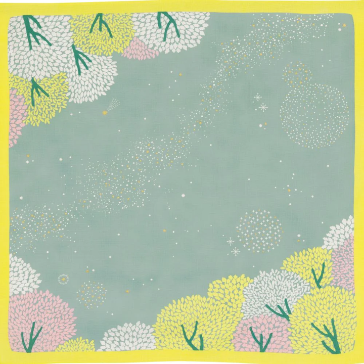 Furoshiki – Hime Musubi, Star Forest (Medium, 70cm)
