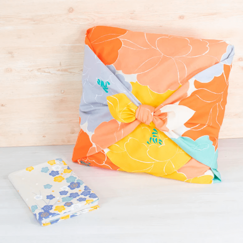 Furoshiki – Hime Musubi, Peony (Large, 100cm)