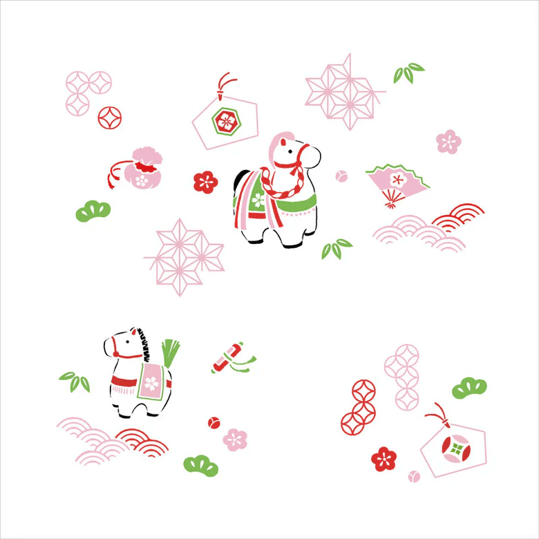 Gauze Handkerchief (Sacred Horse) – Japanese Symbolic Design