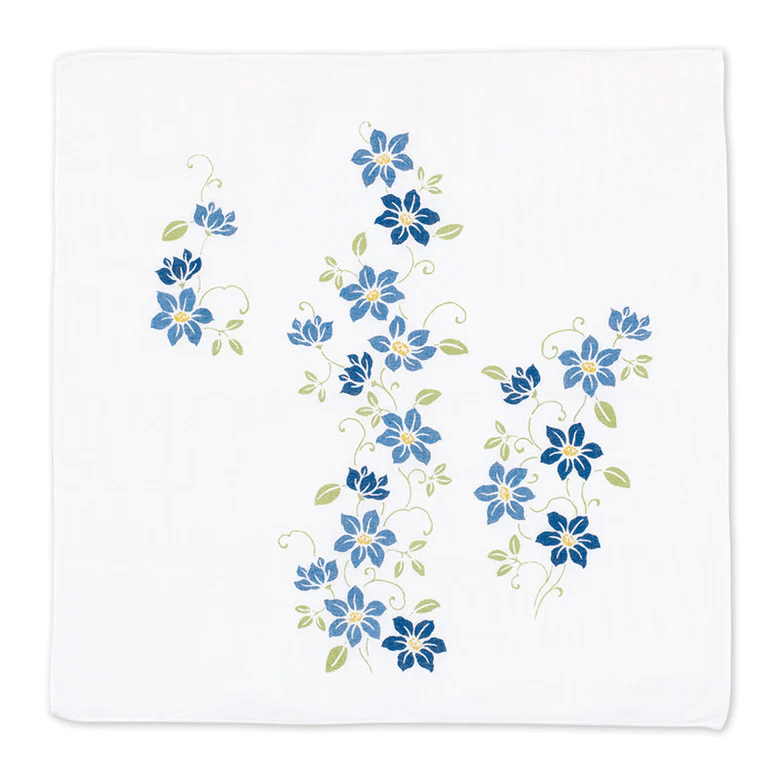 Gauze Handkerchief (Clematis)