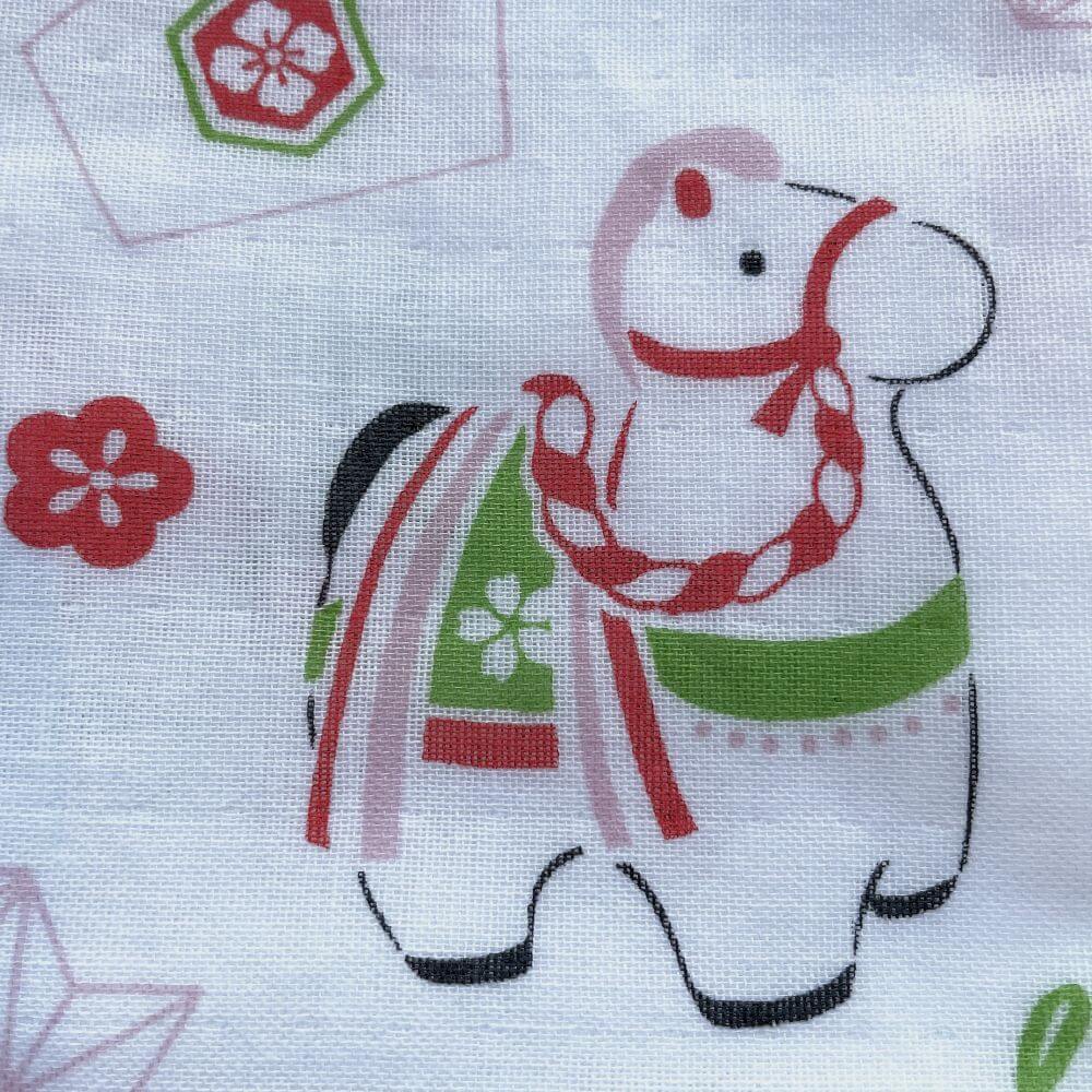 Gauze Handkerchief (Sacred Horse) – Japanese Symbolic Design