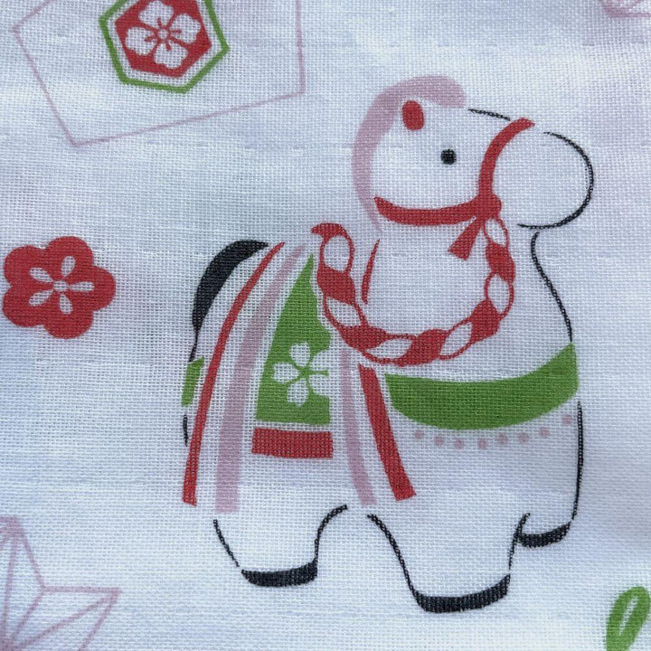 Gauze Handkerchief (Sacred Horse) – Japanese Symbolic Design