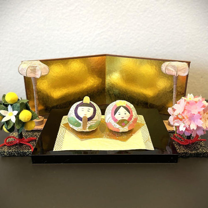 Hina-Matsuri Set (Round-shaped Hina dolls)