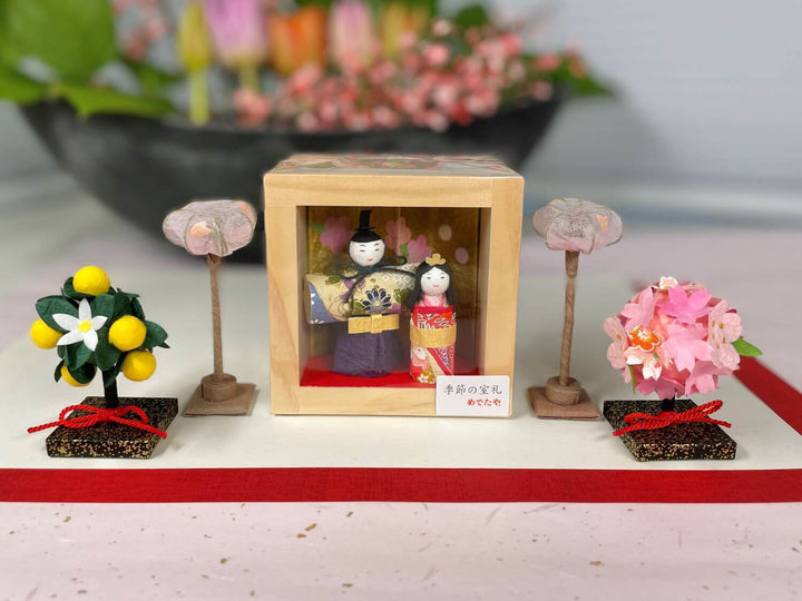 Hina-Matsuri Set (Hina dolls in Masu)