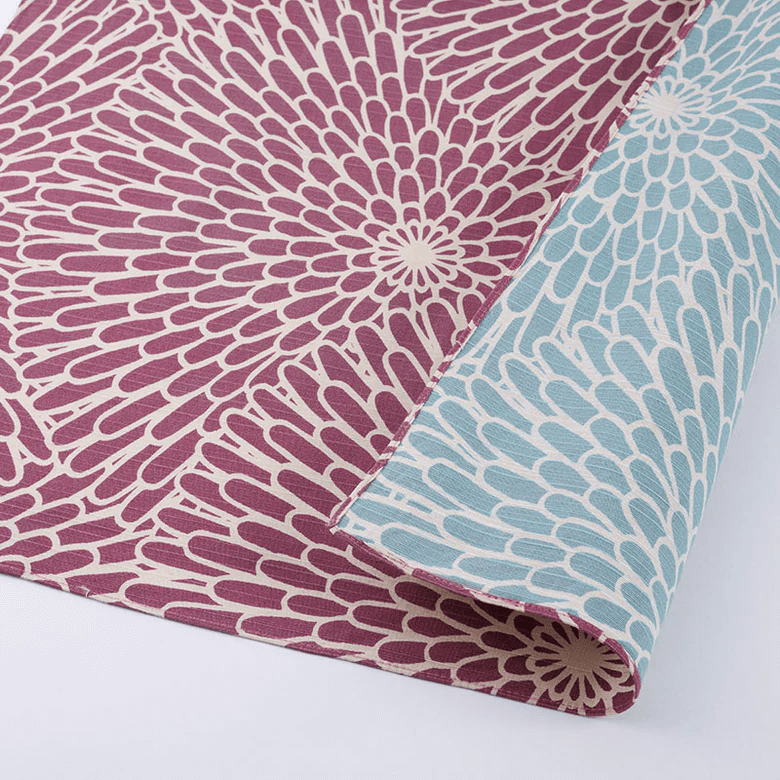 Furoshiki (Isa monyo, Reversible, Chrysanthemum (M)).