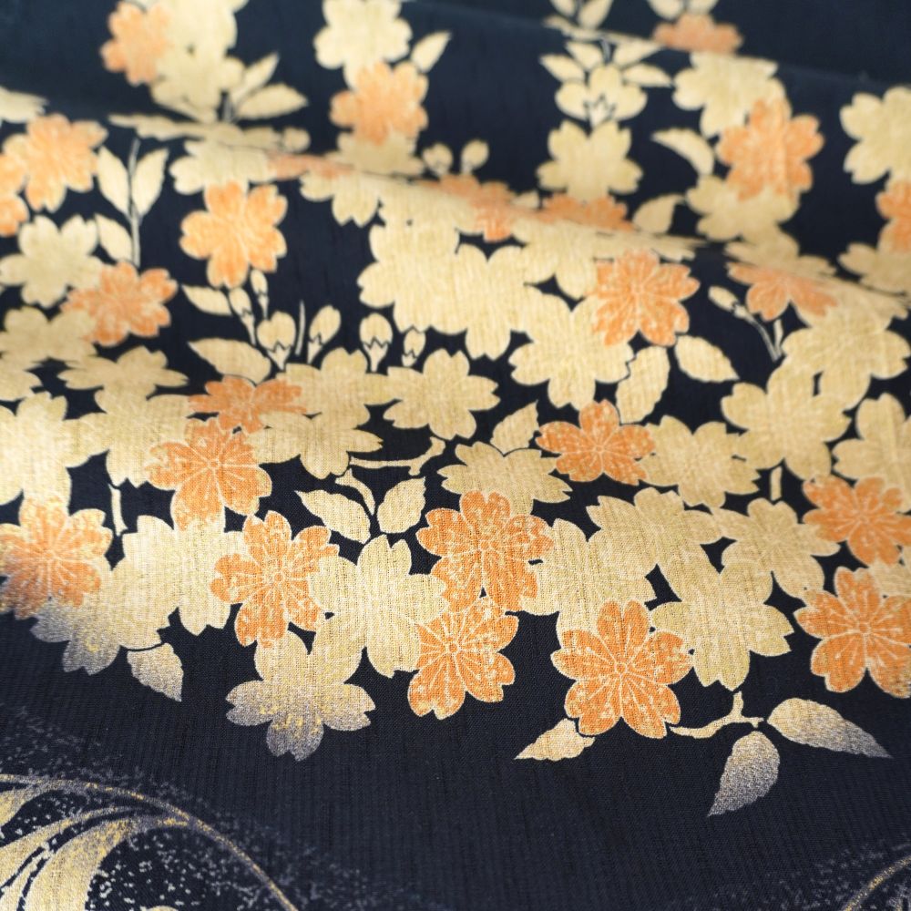 Furoshiki - Setsugekka Octagonal Tray with Cherry Blossom Pattern (Small, 58cm)