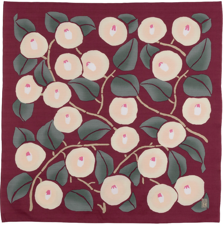 Furoshiki - Camellia by Yumeji Takehisa (Large, 90cm)