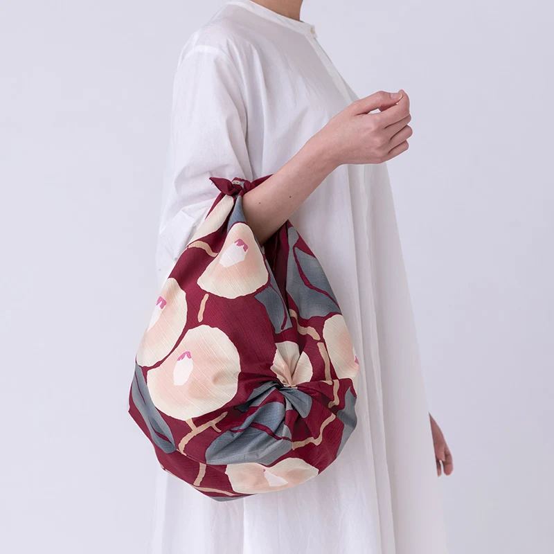 Furoshiki - Camellia by Yumeji Takehisa (Large, 90cm)