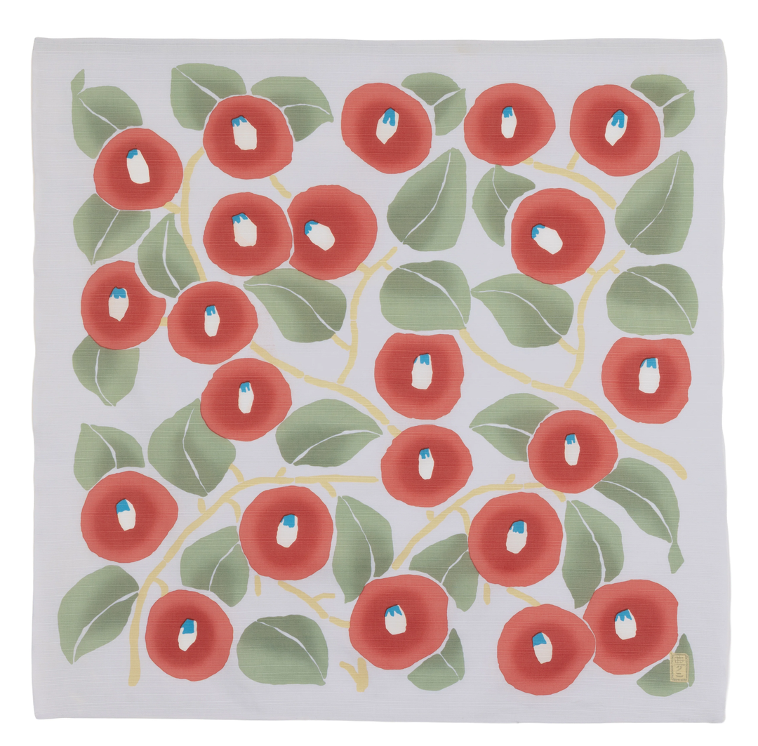 Furoshiki - Camellia by Yumeji Takehisa (Large, 90cm)