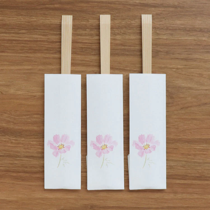 Chopsticks and Wrappers (Cosmos) Set of 3 pairs