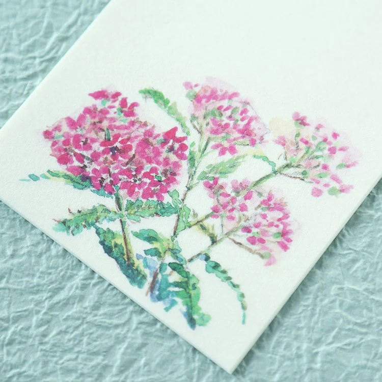 Washi One-Stroke Letter Set (Summer flowers)
