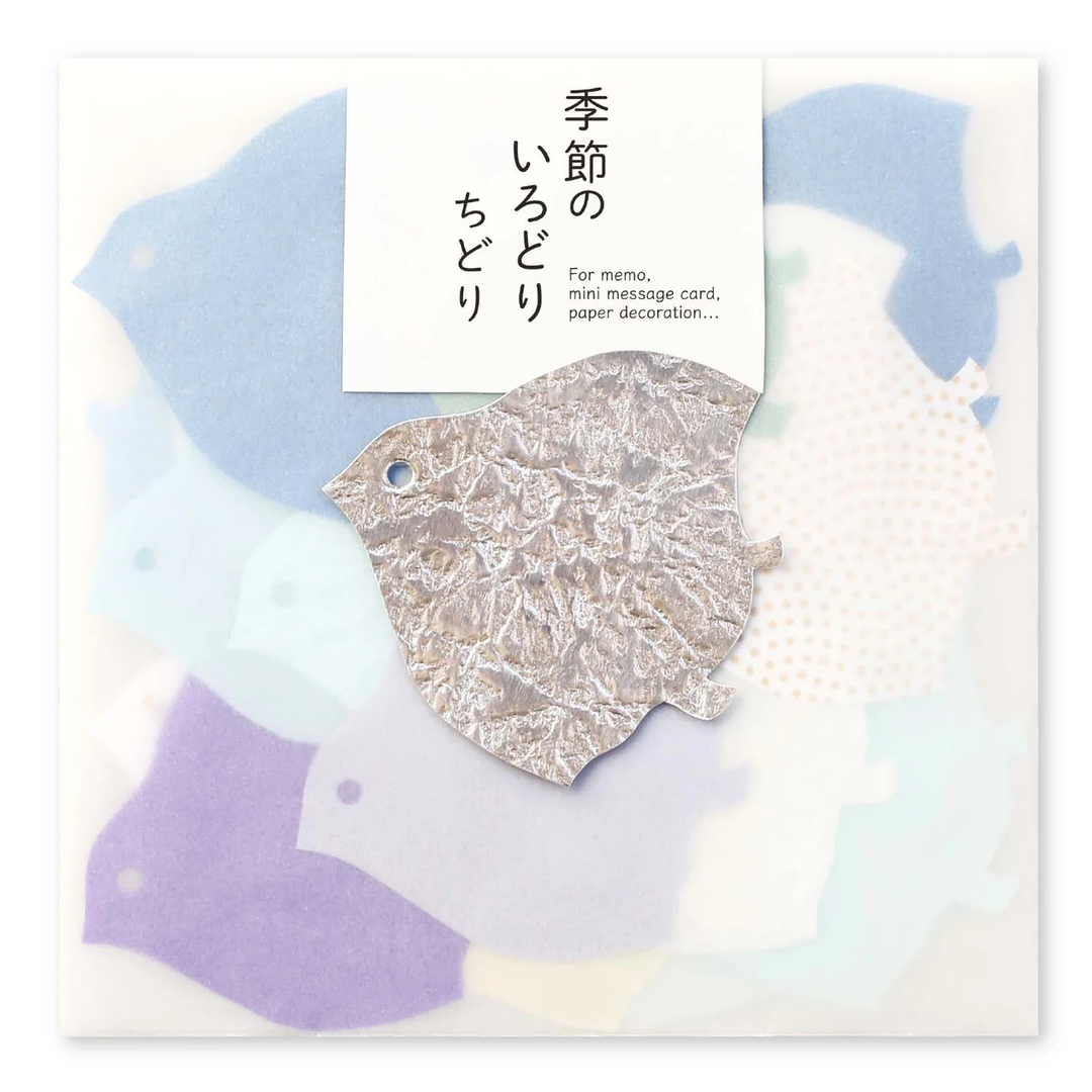 Chidori-shaped Mini Message Card