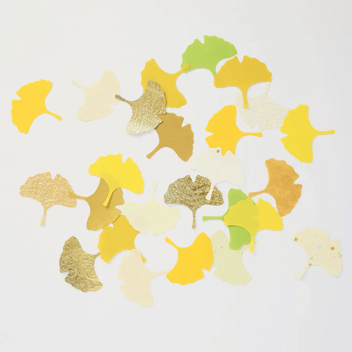 Ginkgo-shaped Mini Message Card.