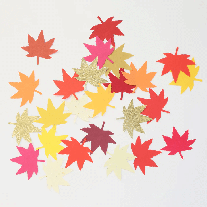 Maple Leaves-shaped Mini Message Card.