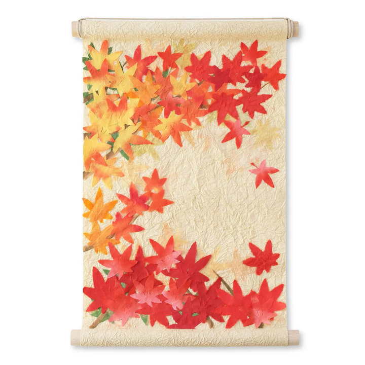 Seasonal hanging scroll (Autumn Leaves)