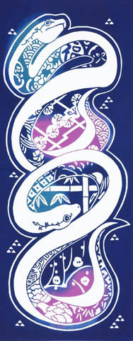 Tenugui (White Snake)